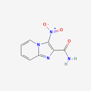 molecular formula C8H6N4O3 B3355262 3-Nitroimidazo[1,2-a]pyridine-2-carboxamide CAS No. 62195-32-8