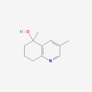 molecular formula C11H15NO B3355263 3,5-Dimethyl-5,6,7,8-tetrahydroquinolin-5-ol CAS No. 62216-12-0