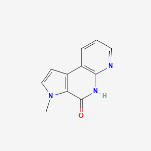 molecular formula C11H9N3O B3355279 3-Methyl-3,5-dihydro-4H-pyrrolo[2,3-c][1,8]naphthyridin-4-one CAS No. 62289-92-3