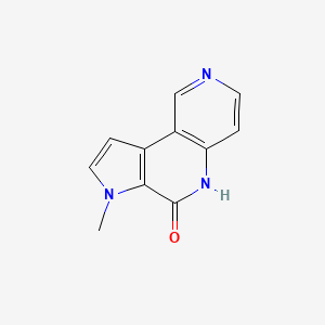 molecular formula C11H9N3O B3355284 7-Methyl-5,7-dihydro-6H-pyrrolo[2,3-c][1,6]naphthyridin-6-one CAS No. 62289-95-6