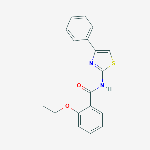molecular formula C18H16N2O2S B335531 2-ethoxy-N-(4-phenyl-1,3-thiazol-2-yl)benzamide 