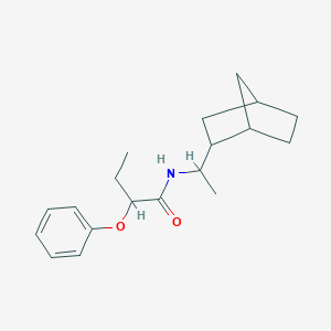 molecular formula C19H27NO2 B335532 N-(1-bicyclo[2.2.1]hept-2-ylethyl)-2-phenoxybutanamide 