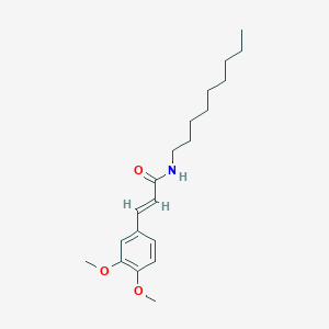 (2E)-3-(3,4-dimethoxyphenyl)-N-nonylprop-2-enamide