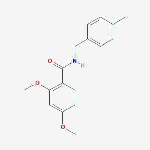 molecular formula C17H19NO3 B335536 2,4-dimethoxy-N-(4-methylbenzyl)benzamide 