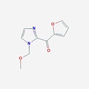 molecular formula C10H10N2O3 B3355367 Furan-2-yl-[1-(methoxymethyl)imidazol-2-yl]methanone CAS No. 62458-00-8