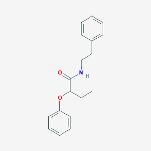 molecular formula C18H21NO2 B335537 2-phenoxy-N-(2-phenylethyl)butanamide 