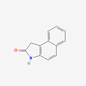 molecular formula C12H9NO B3355372 1,3-Dihydrobenzo[e]indol-2-one CAS No. 6247-10-5