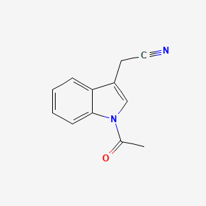 molecular formula C12H10N2O B3355373 (1-Acetyl-1H-indol-3-yl)acetonitrile CAS No. 62485-98-7