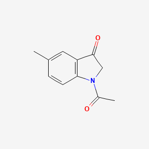molecular formula C11H11NO2 B3355377 1-Acetyl-5-methyl-1,2-dihydro-3H-indol-3-one CAS No. 62486-03-7