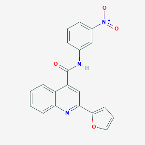 molecular formula C20H13N3O4 B335540 2-(furan-2-yl)-N-(3-nitrophenyl)quinoline-4-carboxamide 