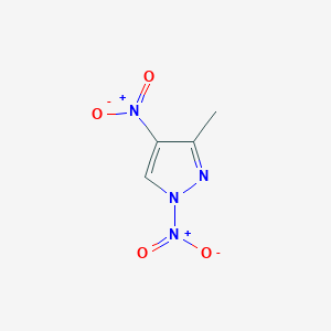molecular formula C4H4N4O4 B3355433 3-Methyl-1,4-dinitropyrazole CAS No. 62563-09-1