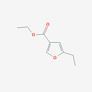 molecular formula C9H12O3 B3355457 Ethyl 5-ethylfuran-3-carboxylate CAS No. 62596-43-4