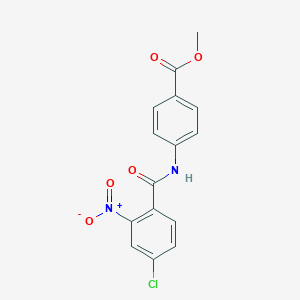 molecular formula C15H11ClN2O5 B335549 Methyl 4-[(4-chloro-2-nitrobenzoyl)amino]benzoate 