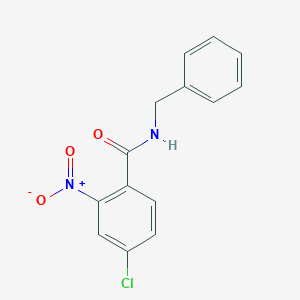 molecular formula C14H11ClN2O3 B335552 N-benzyl-4-chloro-2-nitrobenzamide 