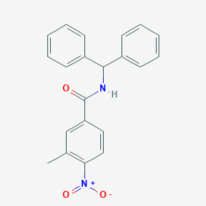 molecular formula C21H18N2O3 B335554 N-benzhydryl-3-methyl-4-nitrobenzamide 