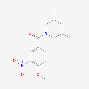 molecular formula C15H20N2O4 B335558 (3,5-Dimethylpiperidin-1-yl)(4-methoxy-3-nitrophenyl)methanone 