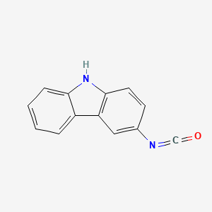 molecular formula C13H8N2O B3355610 3-Isocyanato-9h-carbazole CAS No. 6310-81-2
