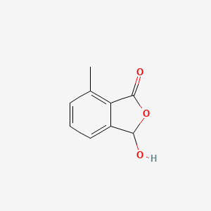 molecular formula C9H8O3 B3355622 3-hydroxy-7-methyl-3H-2-benzofuran-1-one CAS No. 63113-01-9