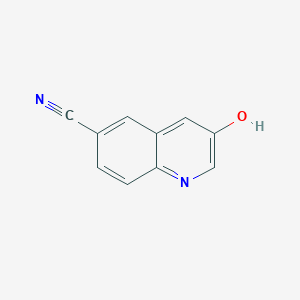 molecular formula C10H6N2O B3355628 3-Hydroxyquinoline-6-carbonitrile CAS No. 63124-12-9