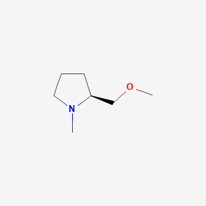 molecular formula C7H15NO B3355630 (2S)-2-(Methoxymethyl)-1-methylpyrrolidine CAS No. 63126-46-5