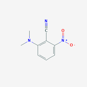 molecular formula C9H9N3O2 B3355641 Benzonitrile, 2-(dimethylamino)-6-nitro- CAS No. 63140-76-1