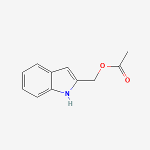 molecular formula C11H11NO2 B3355646 1H-indol-2-ylmethyl acetate CAS No. 63158-55-4