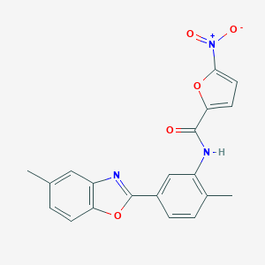 molecular formula C20H15N3O5 B335566 N-[2-methyl-5-(5-methyl-1,3-benzoxazol-2-yl)phenyl]-5-nitrofuran-2-carboxamide 