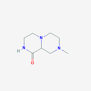 molecular formula C8H15N3O B3355697 8-Methylhexahydro-2H-pyrazino[1,2-A]pyrazin-1(6H)-one CAS No. 63285-61-0