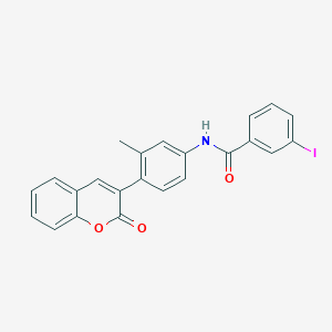 molecular formula C23H16INO3 B335573 3-iodo-N-[3-methyl-4-(2-oxo-2H-chromen-3-yl)phenyl]benzamide 
