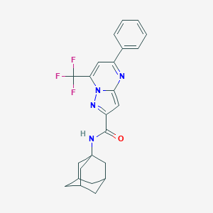 N-(1-adamantyl)-5-phenyl-7-(trifluoromethyl)pyrazolo[1,5-a]pyrimidine-2-carboxamide