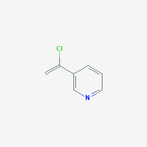 molecular formula C7H6ClN B3355814 3-(1-氯乙烯基)吡啶 CAS No. 63671-83-0