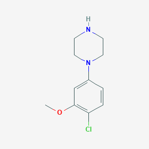 molecular formula C11H15ClN2O B3355824 1-(4-Chloro-3-methoxyphenyl)piperazine CAS No. 637022-44-7