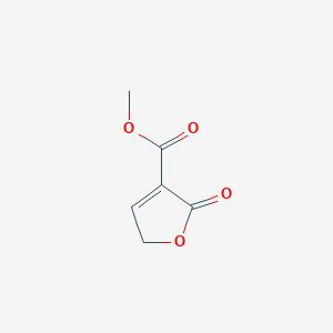 molecular formula C6H6O4 B3355829 Methyl 2-oxo-2,5-dihydrofuran-3-carboxylate CAS No. 63731-11-3