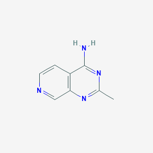 molecular formula C8H8N4 B3355836 2-Methylpyrido[3,4-d]pyrimidin-4-amine CAS No. 63845-73-8