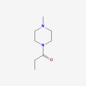 molecular formula C8H16N2O B3355840 Piperazine, 4-methyl-1-propionyl- CAS No. 63867-55-0