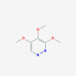 molecular formula C7H10N2O3 B3355857 3,4,5-Trimethoxypyridazine CAS No. 63910-39-4