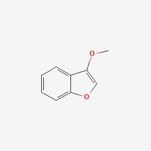 molecular formula C9H8O2 B3355862 Benzofuran, 3-methoxy- CAS No. 63923-68-2