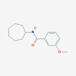 molecular formula C15H21NO2 B335587 N-cycloheptyl-3-methoxybenzamide 