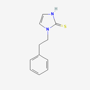 molecular formula C11H12N2S B3355890 1-(2-phenylethyl)-1H-imidazole-2-thiol CAS No. 64038-65-9