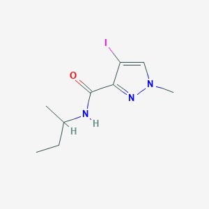 molecular formula C9H14IN3O B335592 N-(sec-butyl)-4-iodo-1-methyl-1H-pyrazole-3-carboxamide 