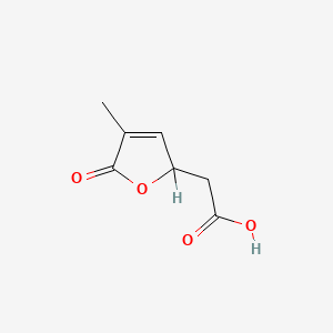 2-(4-methyl-5-oxo-2H-furan-2-yl)acetic acid