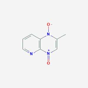 molecular formula C8H7N3O2 B3355931 2-Methylpyrido[2,3-b]pyrazine 1,4-dioxide CAS No. 64204-11-1