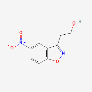 molecular formula C9H8N2O4 B3355938 2-(5-Nitrobenzo[D]isoxazol-3-YL)ethanol CAS No. 642087-62-5