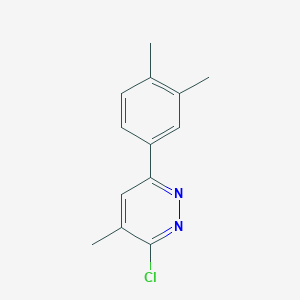 molecular formula C13H13ClN2 B3355939 3-Chloro-6-(3,4-dimethylphenyl)-4-methylpyridazine CAS No. 64262-80-2