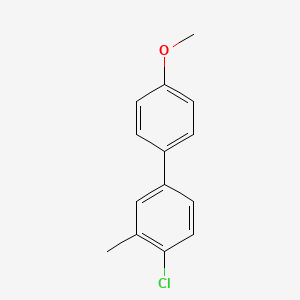 molecular formula C14H13ClO B3355978 1,1'-Biphenyl, 4-chloro-4'-methoxy-3-methyl- CAS No. 644964-52-3
