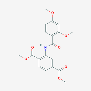 molecular formula C19H19NO7 B335599 Dimethyl 2-[(2,4-dimethoxybenzoyl)amino]terephthalate 