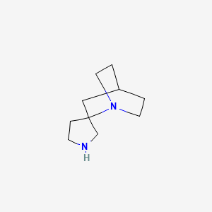 molecular formula C10H18N2 B3356001 Spiro[1-azabicyclo[2.2.2]octane-2,3'-pyrrolidine] CAS No. 646055-90-5