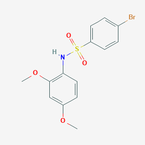 molecular formula C14H14BrNO4S B335602 4-bromo-N-(2,4-dimethoxyphenyl)benzenesulfonamide 