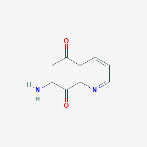 molecular formula C9H6N2O2 B3356023 7-Aminoquinoline-5,8-dione CAS No. 64636-91-5