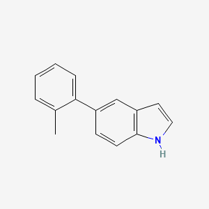molecular formula C15H13N B3356029 5-(2-Methylphenyl)-1H-indole CAS No. 646534-33-0